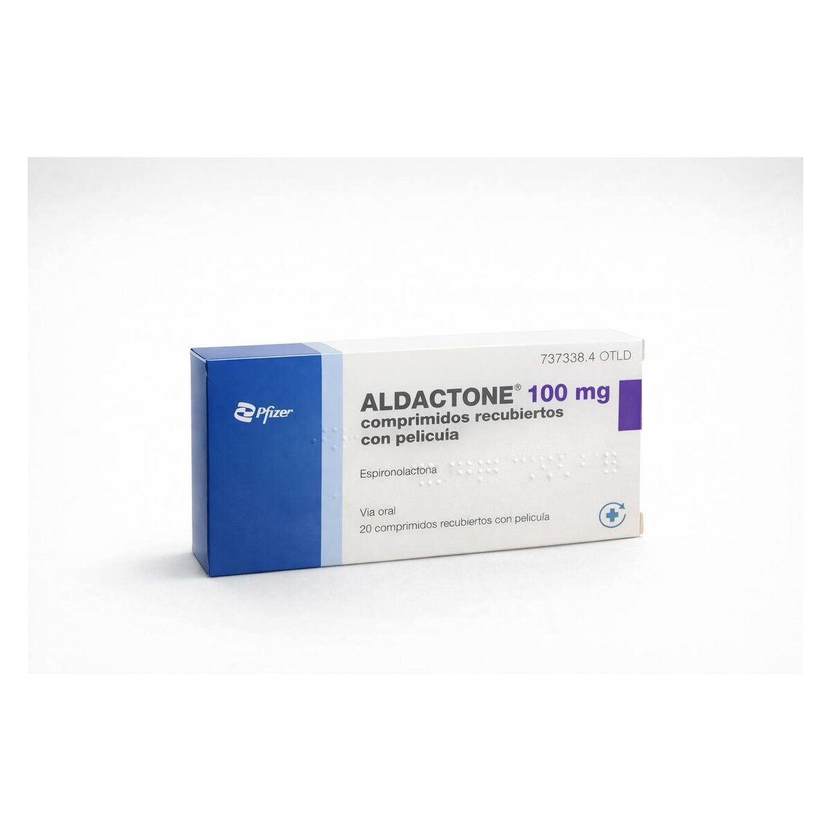 Алдактон (Aldactone) — спиронолактон 100 мг, таблетки, покрытые оболочкой, 20 таблеток