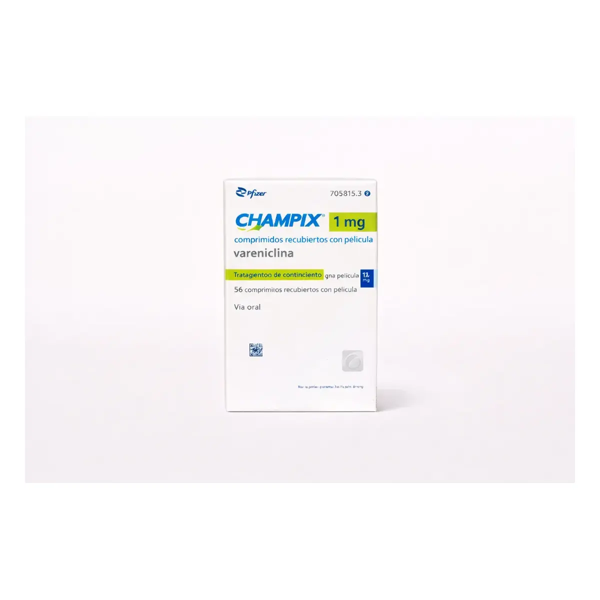 Чампикс (Champix) 1 мг — таблетки, покрытые плёночной оболочкой, 56 шт