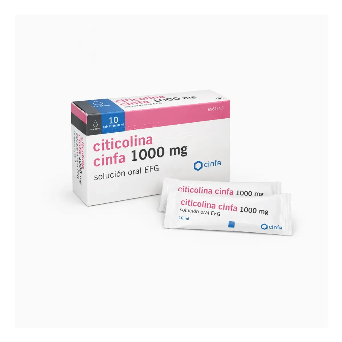 Цитиколина Синфа (Citicolina Cinfa) 1000 мг — раствор в саше, 10 шт