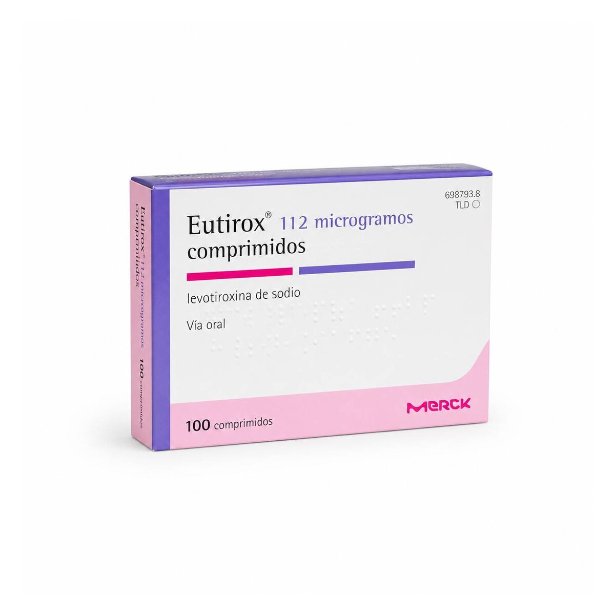 Эутирокс (Euthyrox) — левотироксин натрия 112 мкг, таблетки, 100 таблеток