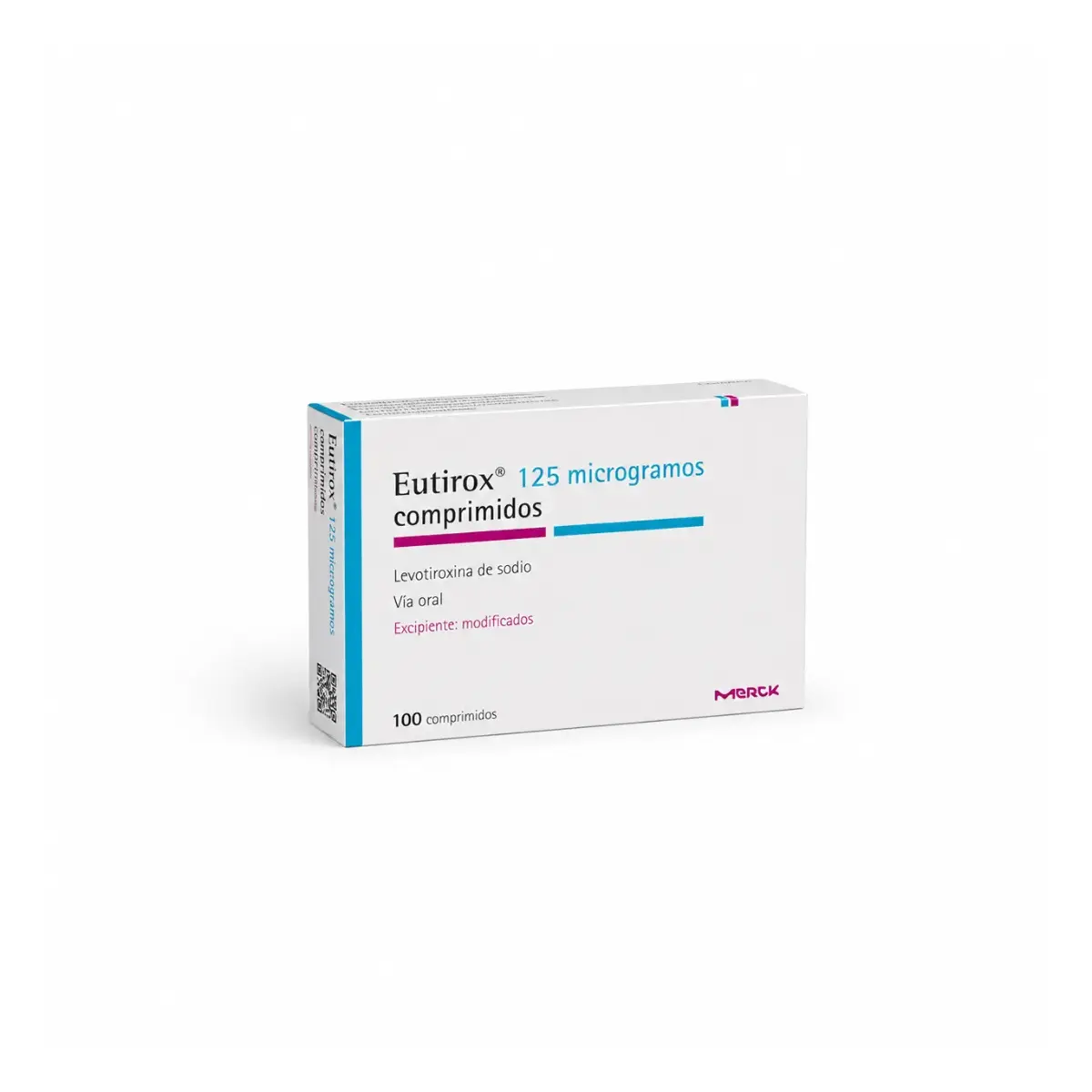 Эутирокс (Euthyrox) — левотироксин натрия 125 мкг, таблетки, 100 таблеток