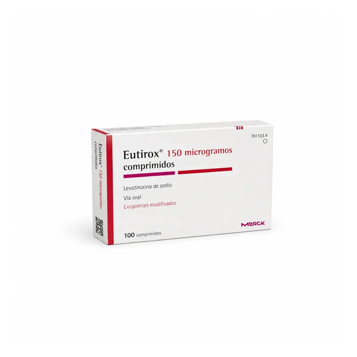 Эутирокс (Euthyrox) — левотироксин натрия 150 мкг, таблетки, 100 таблеток