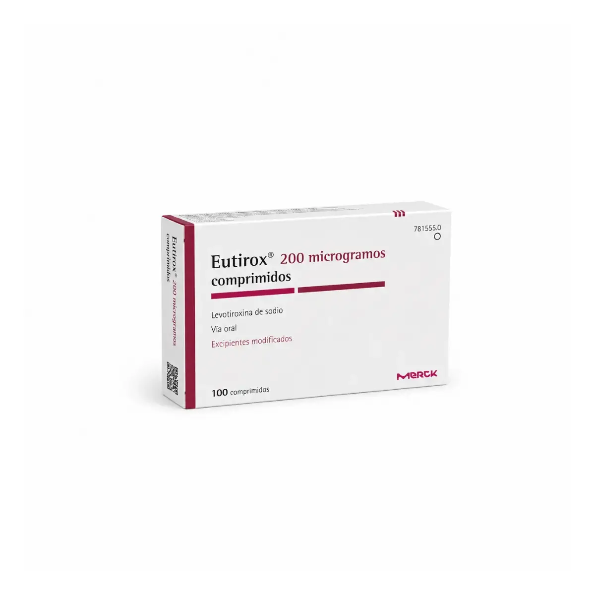 Эутирокс (Euthyrox) — левотироксин натрия 200 мкг, таблетки, 100 таблеток