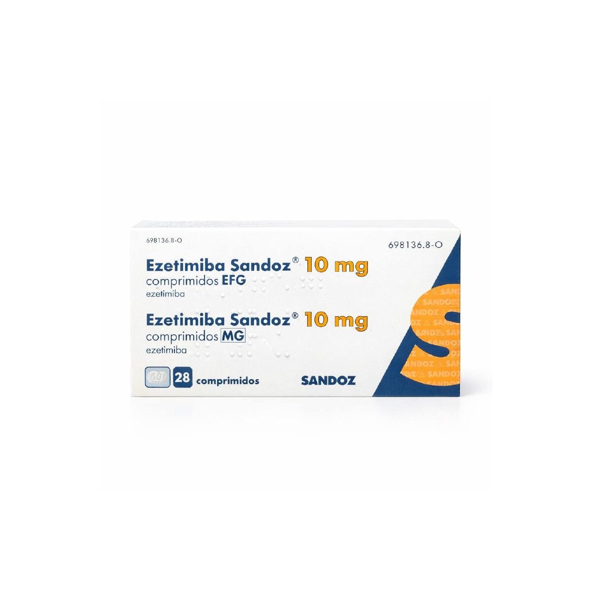 Эзетимиб Sandoz (Ezetimiba Sandoz) — 10 мг, таблетки, 28 шт
