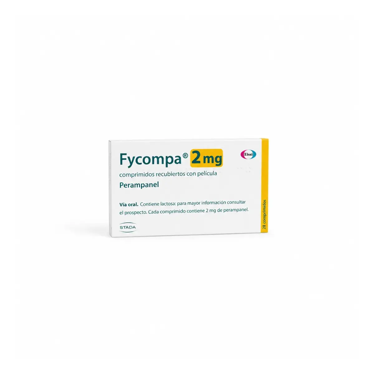 Файкомпа (Fycompa) — перампанел 2 мг, таблетки, 28 таблеток в блистерах.