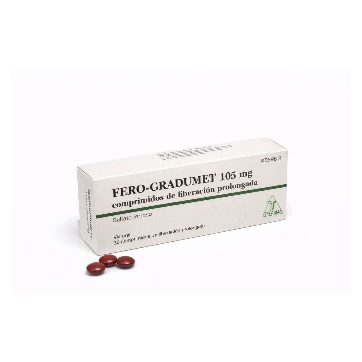 Феро-Градумет (Fero-Gradumet) — сульфат железа 105 мг, таблетки пролонгированного высвобождения, 30 таблеток