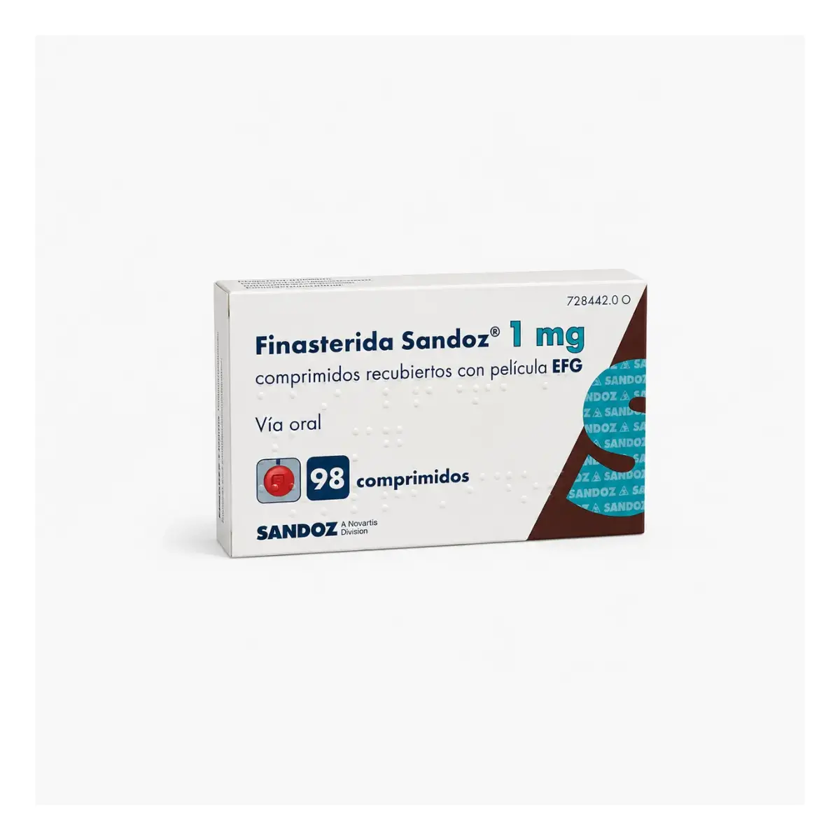 Финастерид Сандоз (Finasteride Sandoz) 1 мг — таблетки, 98 таблеток