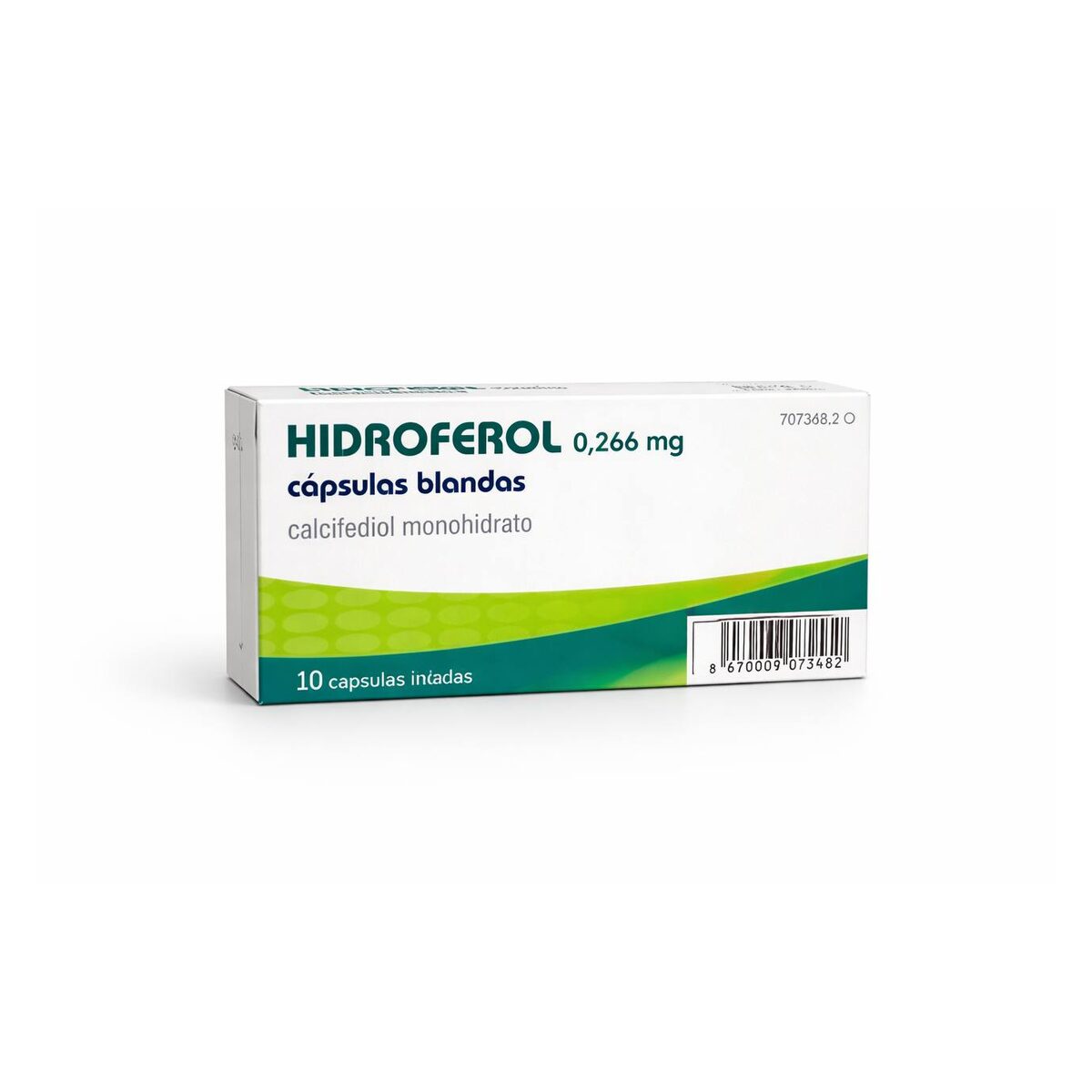 Гидроферол (Hidroferol) — кальцифедиол (моногидрат) 0,266 мг, мягкие капсулы, 10 мягких капсул в блистере PVC/PVDC-алюминий