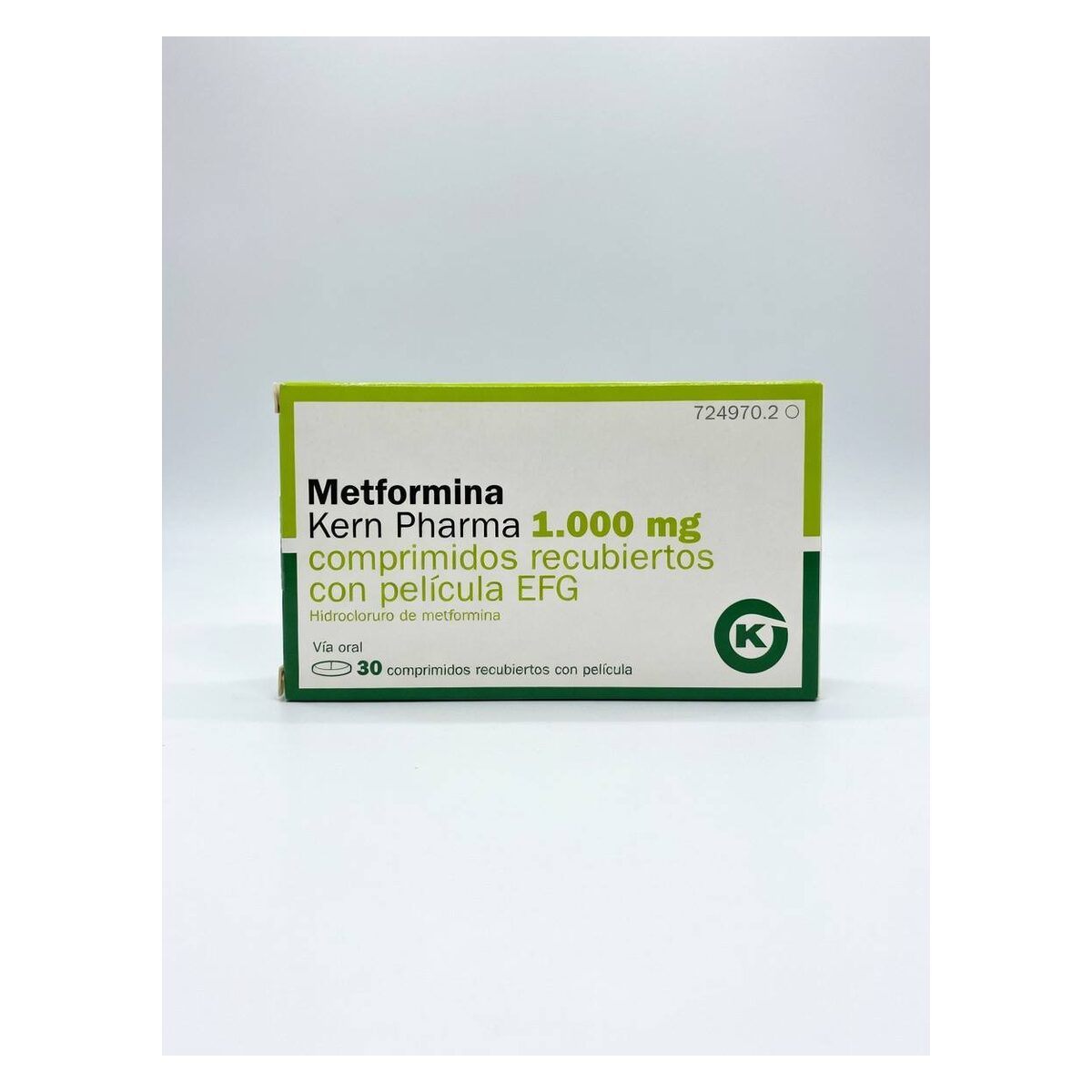 Метформин Керн Фарма (Metformin Kern Pharma) — метформина гидрохлорид 1000 мг, таблетки, 30 таблеток