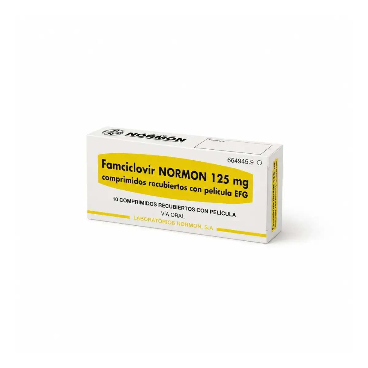 Normon — фамцикловир 125 мг, таблетки, 10 таблеток