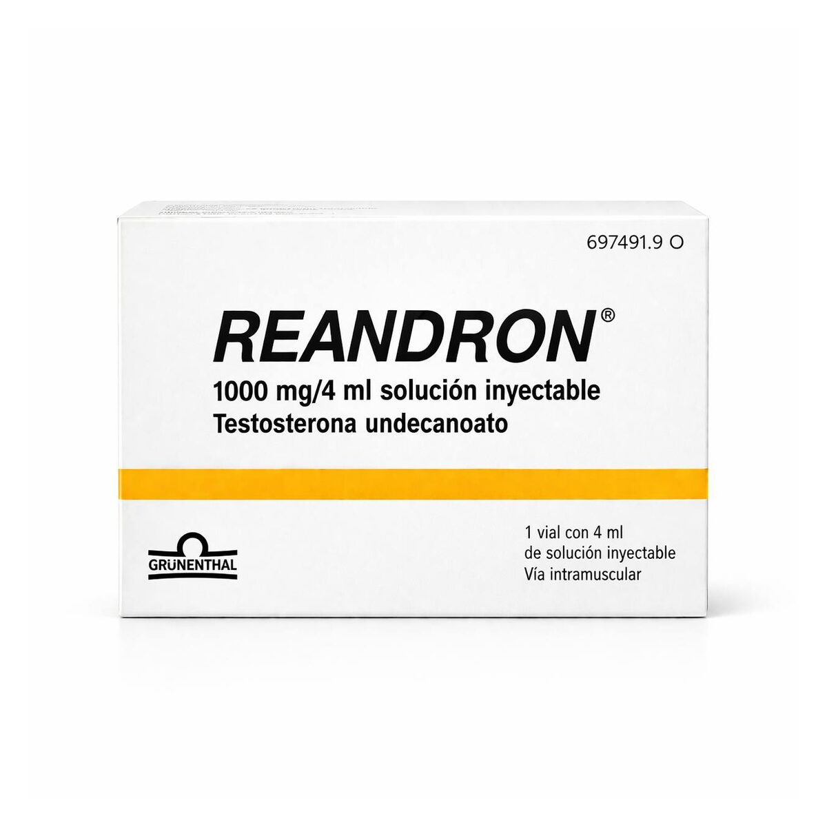 Реандрон (Reandron) — тестостерона ундеканоат 1000 мг, Раствор для внутримышечных инъекций, 1 флакон 4 мл