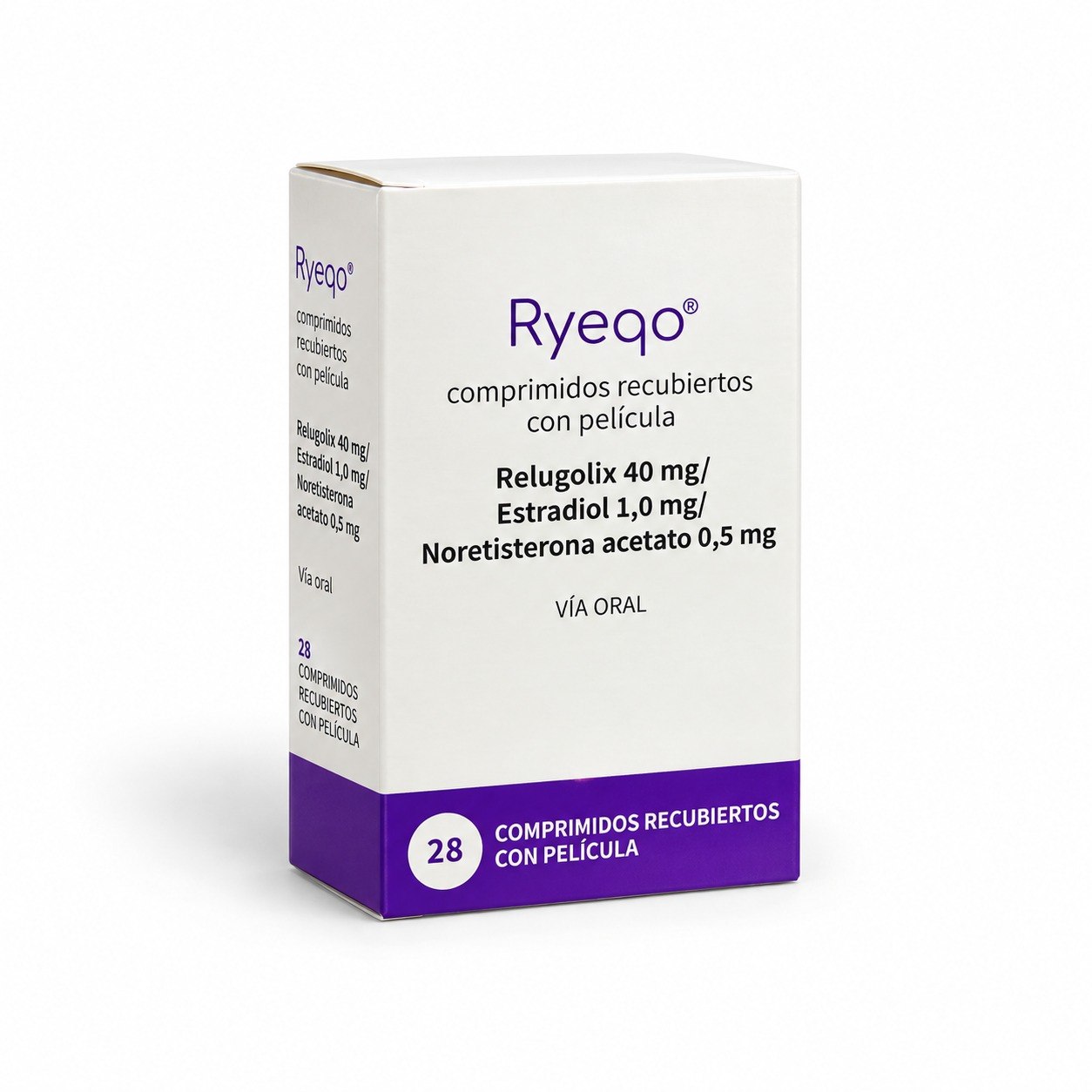 RYEQO — релуголикс 40 мг + эстрадиол 1 мг + норэтистерона ацетат 0,5 мг, 28 таблеток