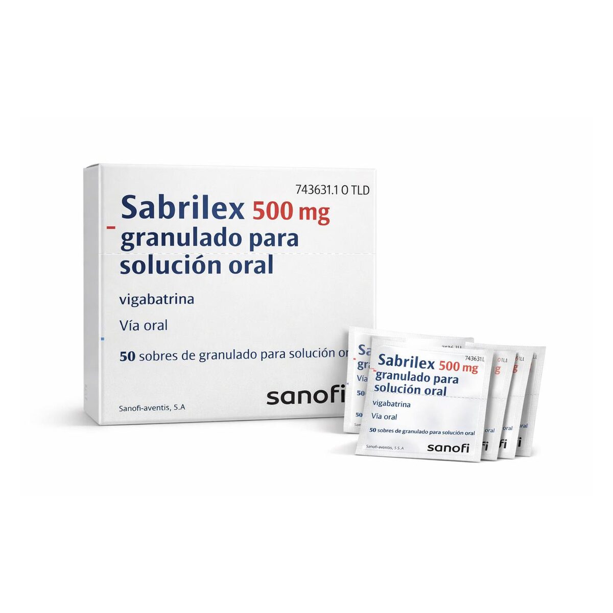 Сабрилекс (Sabrilex) — вигабатрин 500 мг, гранулы для приготовления раствора для приёма внутрь, 50 пакетиков