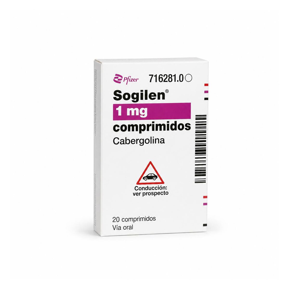 Согилен (Sogilen) — каберголин 1 мг, таблетки, 20 шт