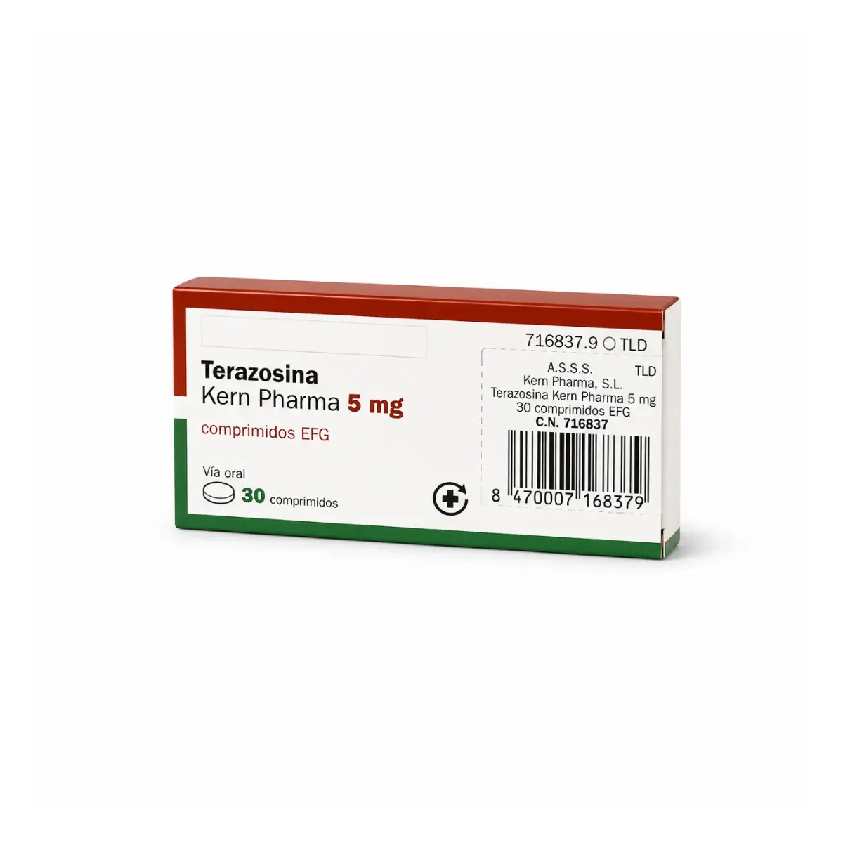 Теразозин Керн Фарма (Terazosina Kern Pharma) 5 мг — таблетки, 30 шт