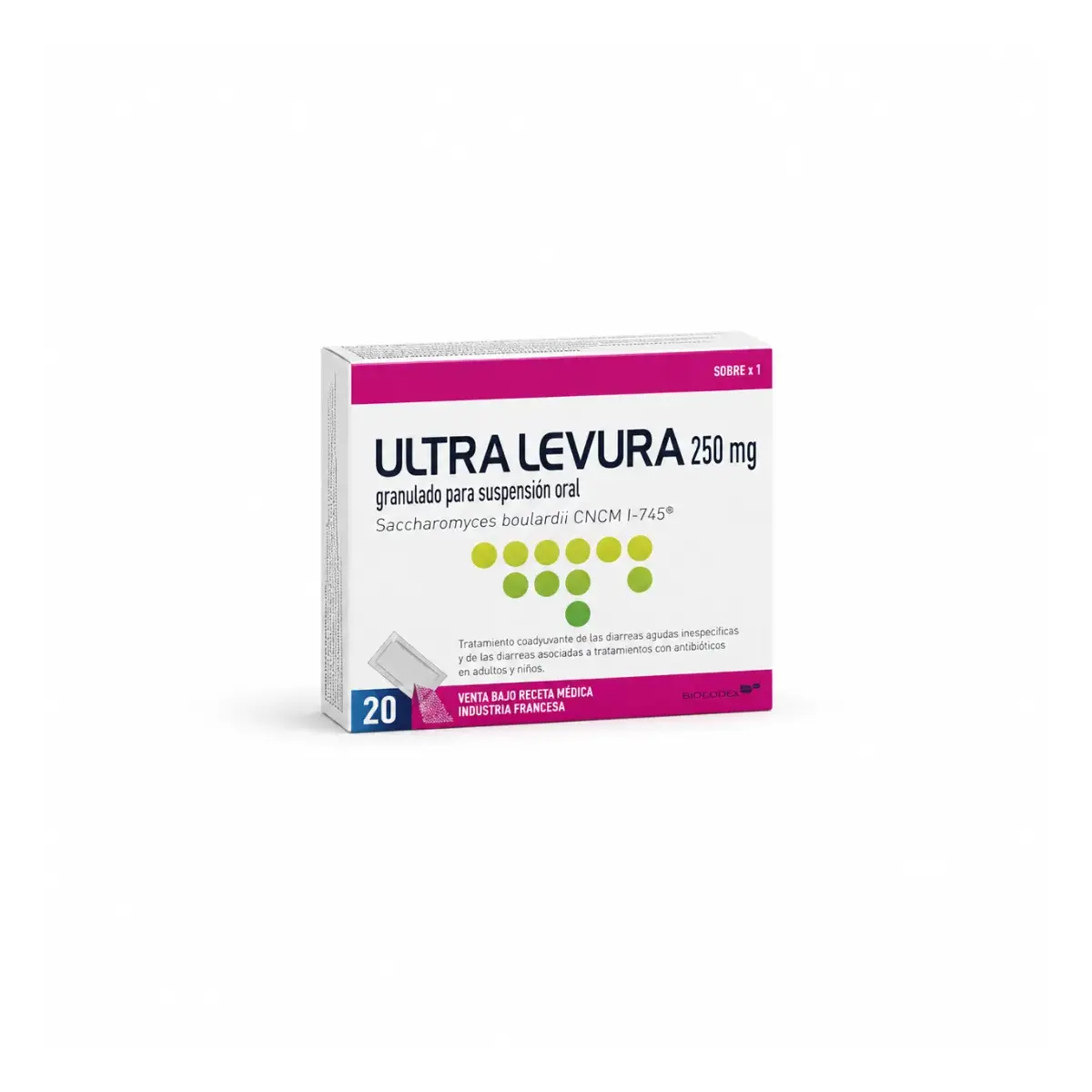 Ultra-Levura — saccharomyces boulardii 250 мг, саше, 20 саше