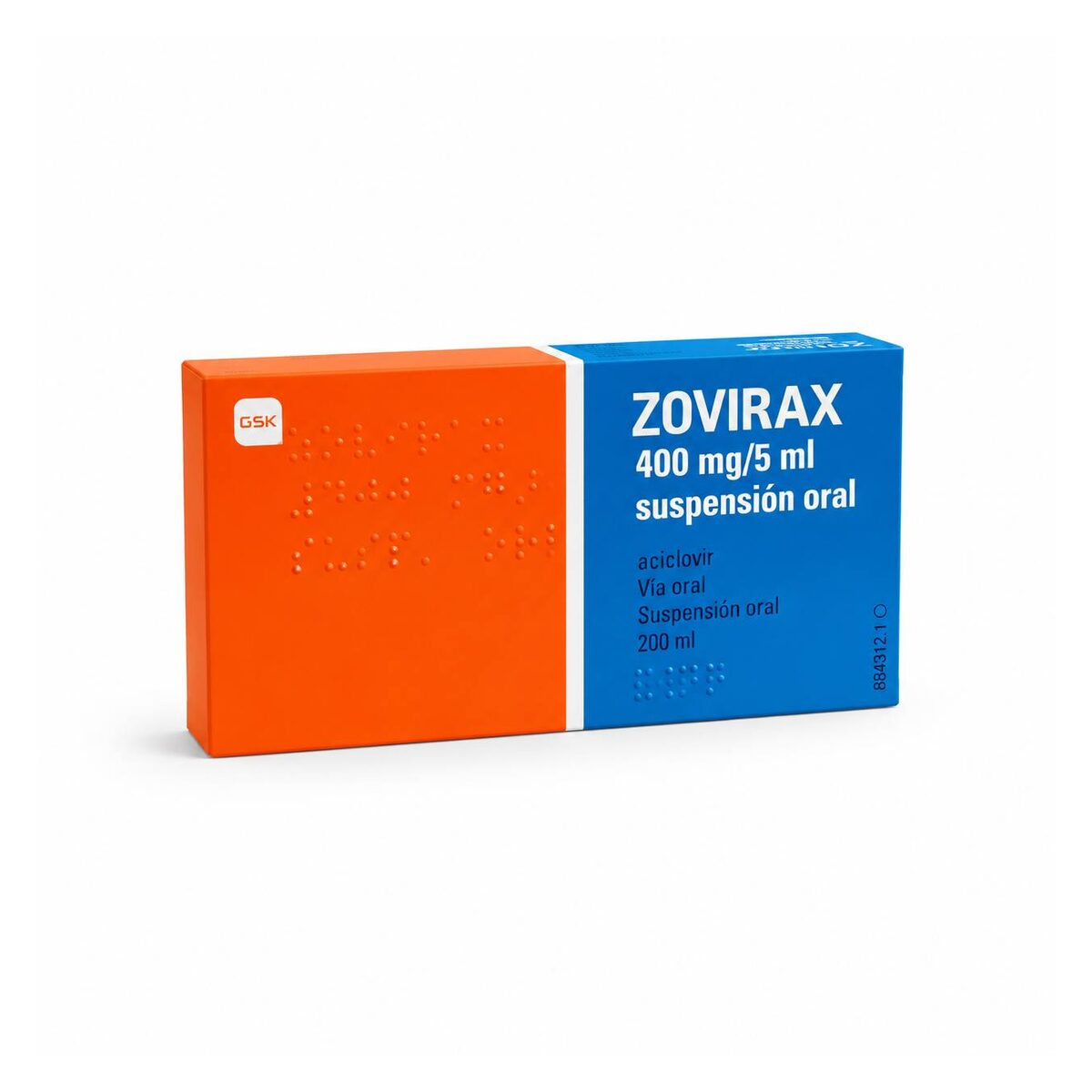 Зовиракс (Zovirax) — ацикловир 400 мг/5 мл, суспензия 200 мл